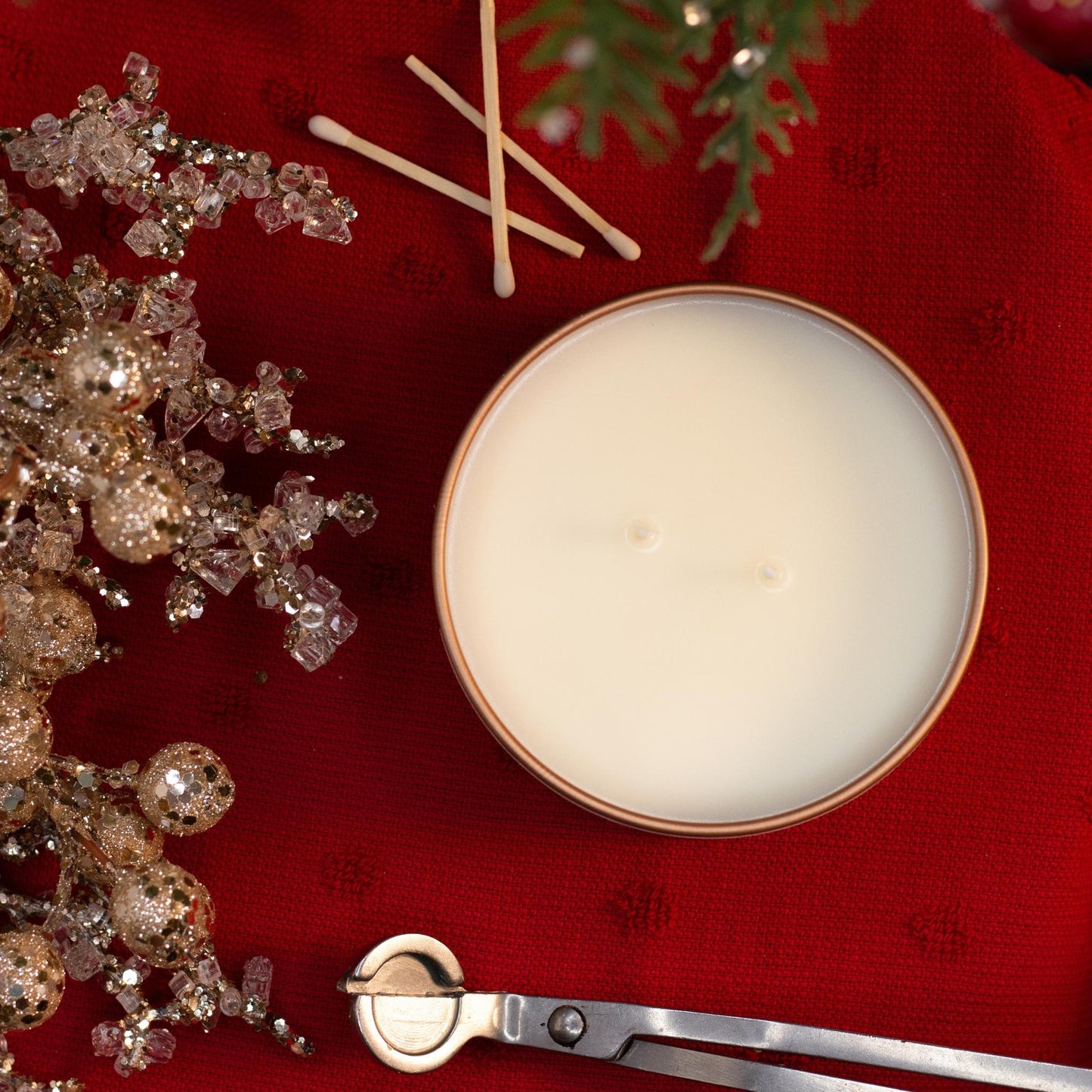 Small Frosted Juniper Soy Wax Candle