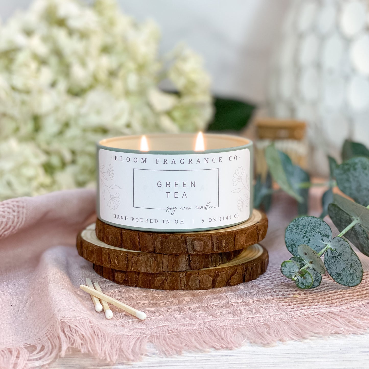 Small Green Tea Soy Wax Candle