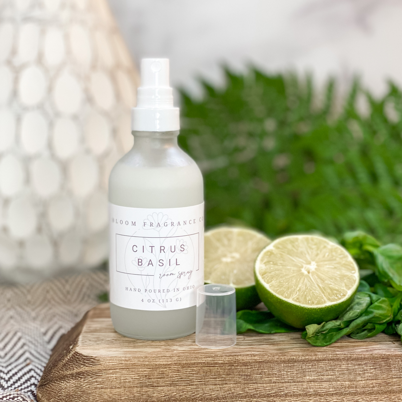Citrus Basil Room Spray Bloom Fragrance Company