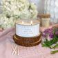 Small Rose Water Soy Wax Candle
