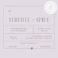 Large Strudel + Spice Soy Wax Candle