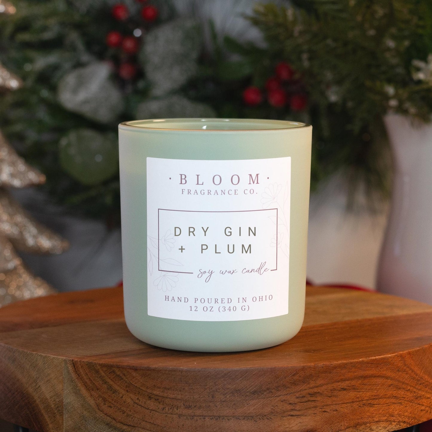 Large Dry Gin + Plum Soy Wax Candle