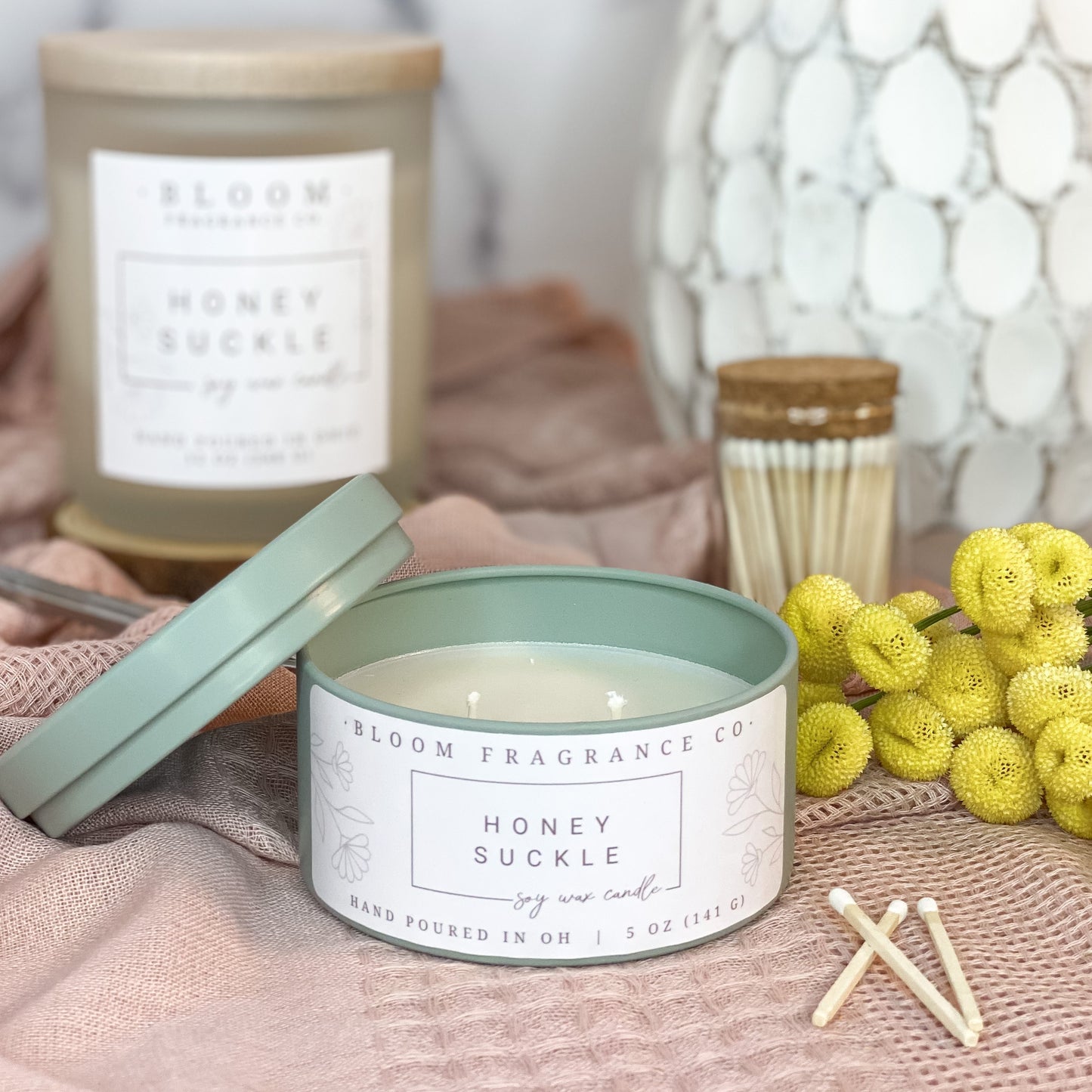 Small Honeysuckle Soy Wax Candle
