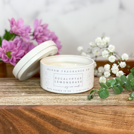 Small Eucalyptus Lemongrass Soy Wax Candle