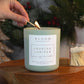 Large Frosted Juniper Soy Wax Candle