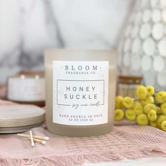 Large Honeysuckle Soy Wax Candle