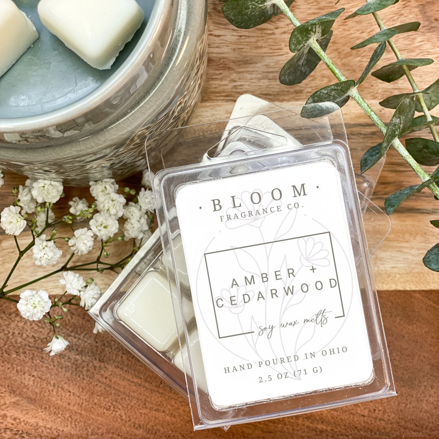 Amber + Cedarwood Soy Wax Melts