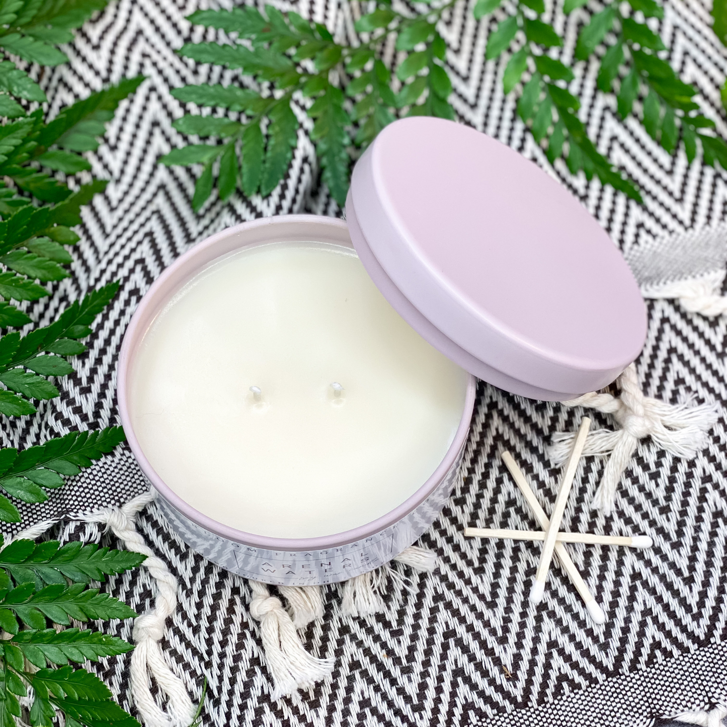 Small Citrus Basil Soy Wax Candle